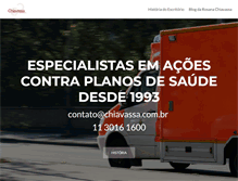Tablet Screenshot of chiavassa.adv.br